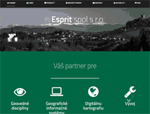 Tablet Screenshot of esprit-bs.sk